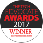 Tech Edvocate Winner Best PR Firm 2017